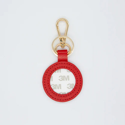 Self-Finishing Leather Key Fob (Red)