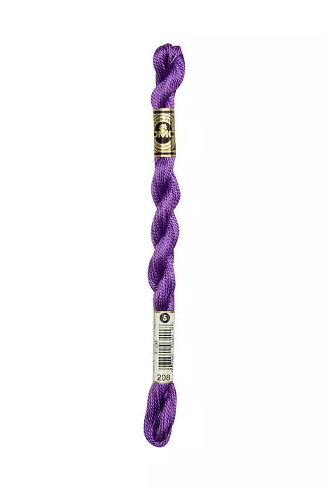 DMC 5 Pearl Cotton 208 Lavender Very Dark