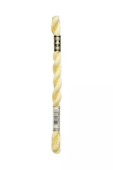 DMC 5 Pearl Cotton 3078 Buttermilk