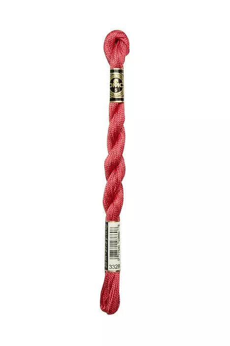 DMC 5 Pearl Cotton 3328 Amaranth