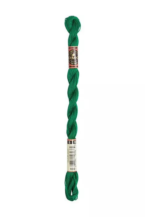 DMC 5 Pearl Cotton 699 Green