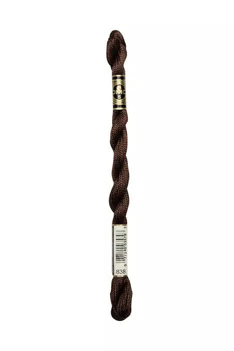 DMC 5 Pearl Cotton 838 Dark Wood