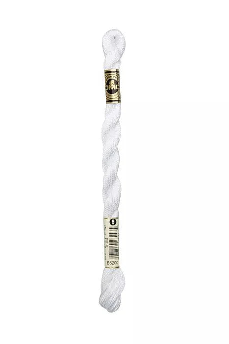 DMC 5 Pearl Cotton B5200 Snow White