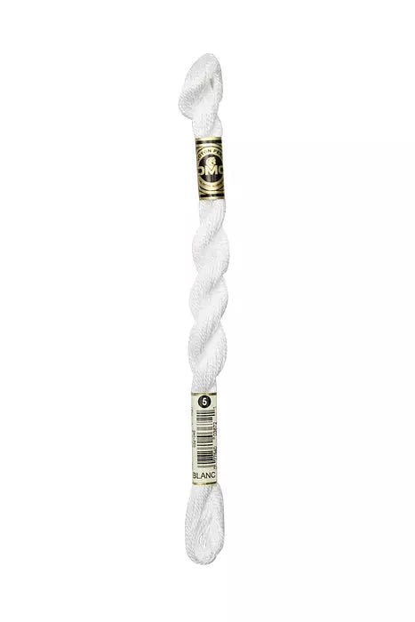 DMC 5 Pearl Cotton BLANC White